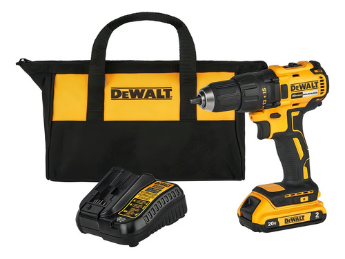 Taladro percutor atornillador inalámbrico de 13mm DeWalt DCD7771D1 + 1 batería de 2Ah + accesorio con bolsa