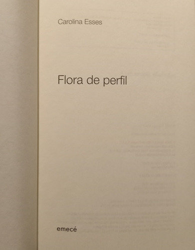 Flora De Perfil - Carolina Esses - Caballito - Puan (Usado)