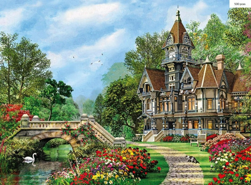 Puzzle 500 Piezas Clementoni - Old Waterway Cottage