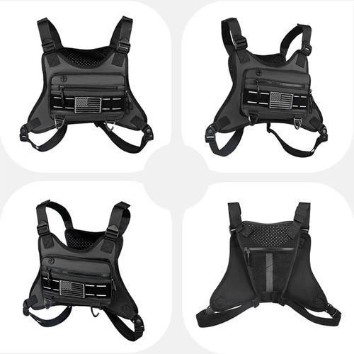 Mochila, Chaleco Deportivo, Transpirable, Bolsa Frontal Para