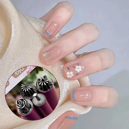 Ferramentas Para Nail Art - Carimbo E Desenho Em Unhas