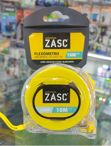 Metro Marca Zasc Trasparente/amarillo 10mts X 25mm