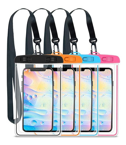 Bolsa Sumergible Agua Waterproof Para Celulares Hasta 5.5