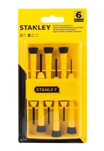 Juego 6 Destornilladores Precision Stanley 66-052