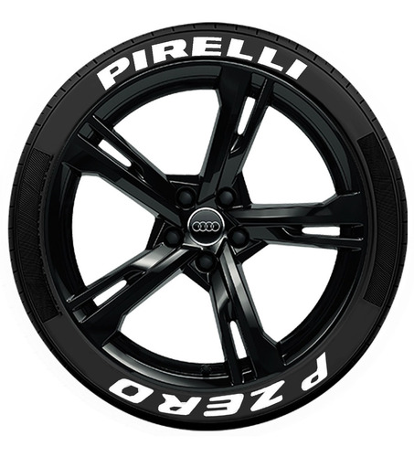 Letras Para 4 Llantas Pirelli P Zero Rubber Stickers