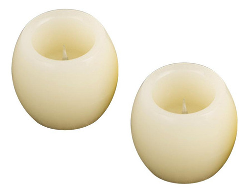 2pcs Parpadeo De Simulación Sin Llama Led Lámpara De Té