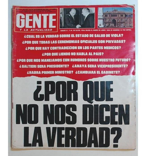Revista Gente Y La Actualidad Año 17 N 853 26 Noviembre 1981