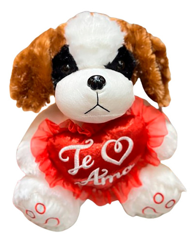 Perro De Peluche Con Corazón Te Amo Perrito San Valentin