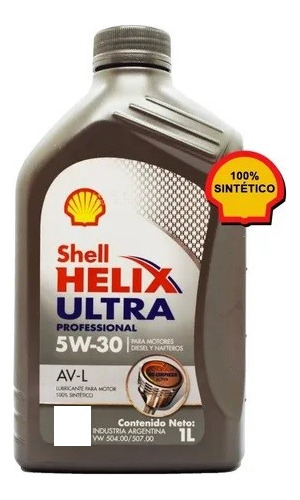 Aceite Shell Helix Ultra 5w30 Volkswagen G 052545k2