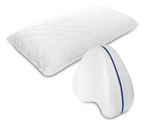 Comprar Combo de Almohada Larga Ultrasonido con Protector + Almohada Ortopédica para Piernas y Rodillas, Ideal para un Descanso Reparador e Integral, Energy Plus.