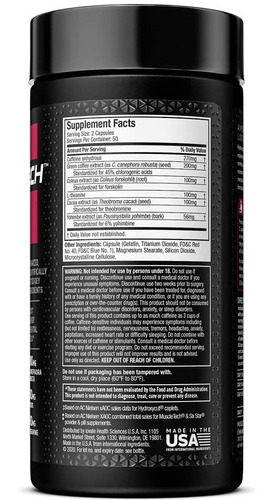 Imagen 5 de 6 de Hydroxycut Elite 100 Capsulas Muscletech Quemador De Grasa