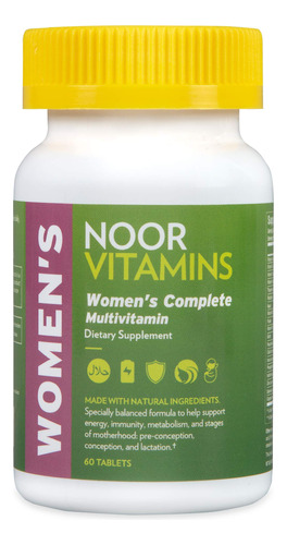 Noor Vitamins Halal - Suplemento Vitaminico Y Mineral I Una 