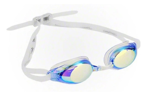 Goggles Natación Finis Lightning Blue Mirror Transparente 3