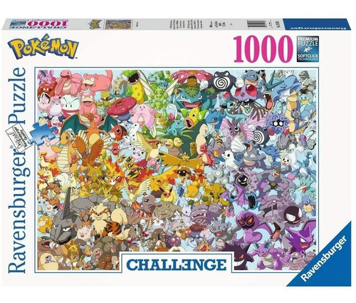 Rompecabezas Puzzle Ravensburger Pokemon Challenge 1000 Pz