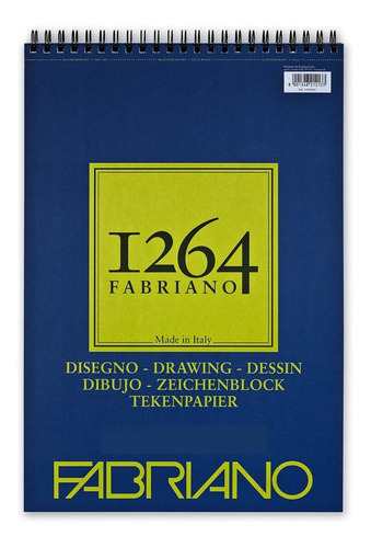 Block Dibujo Fabriano 1264 Drawing 180 Grs A3 Anillado X50