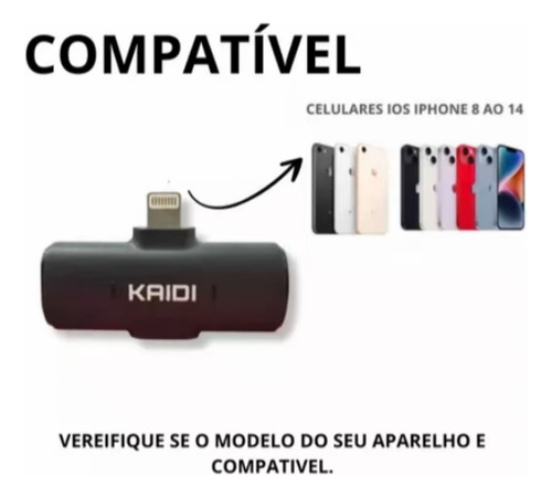 Microfone Lapela Sem Fio Duplo Sem Ruído iPhone Lightning