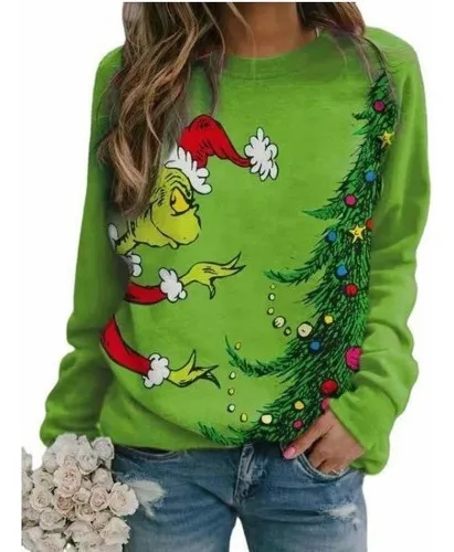 Grinch Árbol De Navidad Ropa Verde Sudaderas Sudaderas