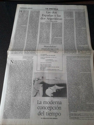 Diario La Prensa 26/11 1989 Soldi Borges Zeffirelli Cortázar