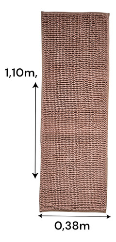 Tapete Passadeira Antiderrapante (1,10x0,38m) Rosê