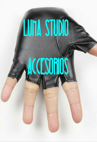 Guantes Cuero Conducción Niño Niña Dedos Libres