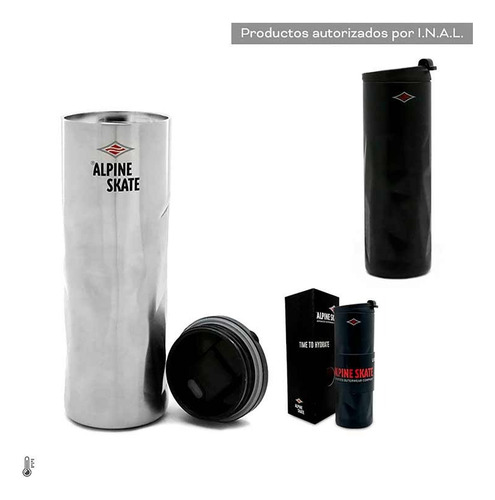 Vaso Termico Alpine Skate Inoxidable 500 Ml Asfl70