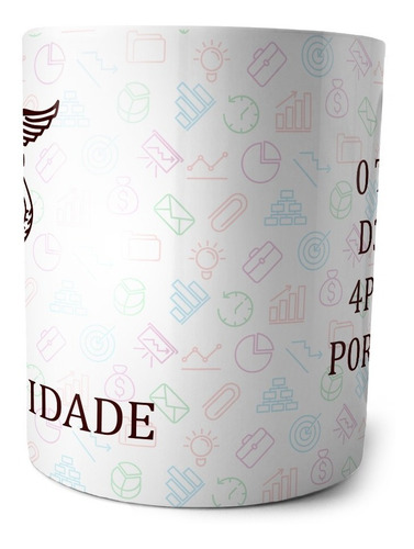 Caneca Personalizada Contabilidade - Cerâmica 325ml - Giftme