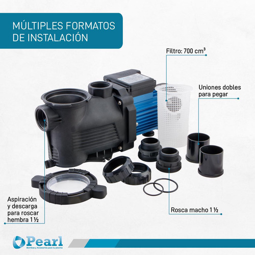 Bomba Pileta Autocebante Pearl Mini Pool 100 1 Hp