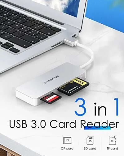 Lector De Tarjetas Lention Usb 3.0 A Cf / Sd / Micro Sd, Ada