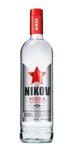 Pack X 6 Unid Vodka  Trad 1 Lt Nikov Gin Y Vodka