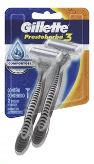 Rastrillos Desechables Gillette Prestobarba3 Regular 2 Rastrillos