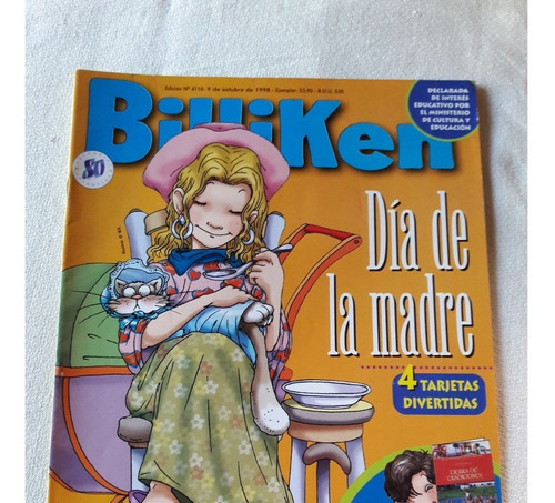 Revista Billiken N° 4110 9 Oct 1998 Dia De La Madre Tarjetas