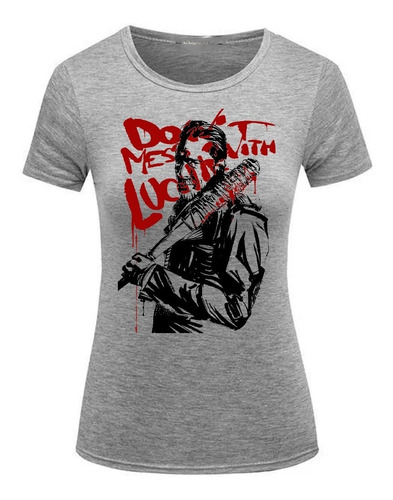 Remera Algodón Mujer The Walking Dead Negan Lucille