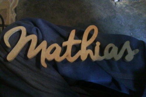 Mathias Matias Nombre En Madera Letras En Mdf