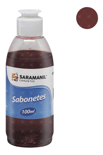 Corante Cosmetico Sabonete Saramanil Chocolate 100ml