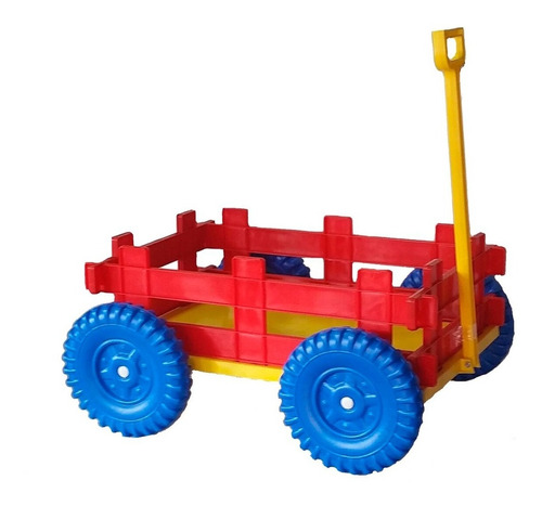 Carro De Arrastre Para Niños P/ Juguetes Grande 54×36cm Febo