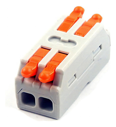 10 Pçs Conector Emenda Derivação 2x2 Fio Alavanca 1 À 2,5mm