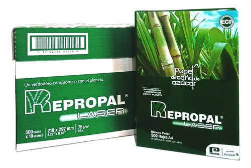 Resmas De Papel De Impresora A4 Marca Repropal Lacer 75gr 