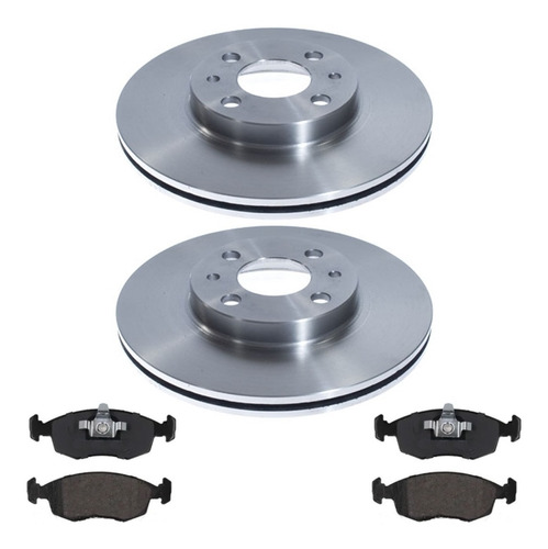 Kit Discos Y Pastillas P/ Fiat Palio 1.8 257 Mm