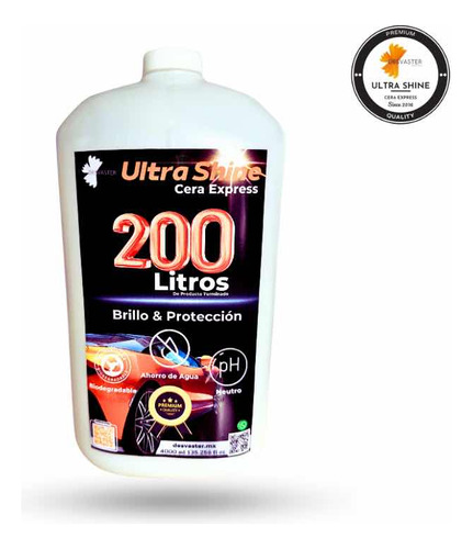 Ultra Shine Cera Express Concentrado Para 200 Litros
