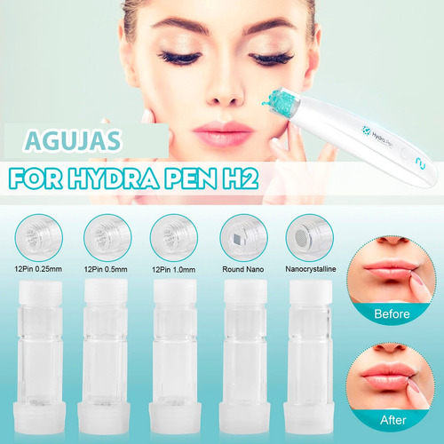 Imagen 7 de 10 de Aguja Hydrapen H2 Profesional Cartucho Repuesto Pines Nano
