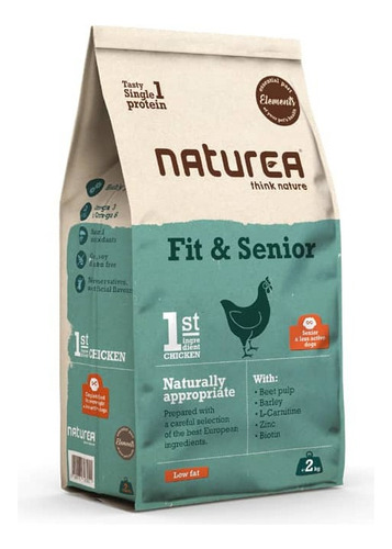Naturea Elements Perro Fit Senior Sabor Pollo 12 Kg