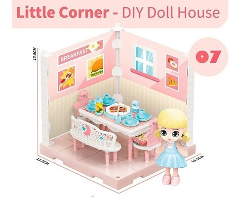 Little Corner 07  Muñeca Coleccionable Playset C/acc. Shine