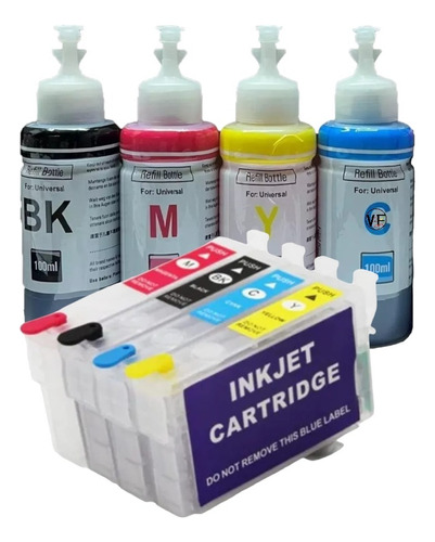 Cartuchos Recargables Para Epson Tx200tx210tx220tx300+tintas