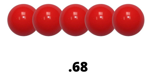 5 Pelotas Rojo Pimienta .68 Marcadora Pava Max Xtrm P