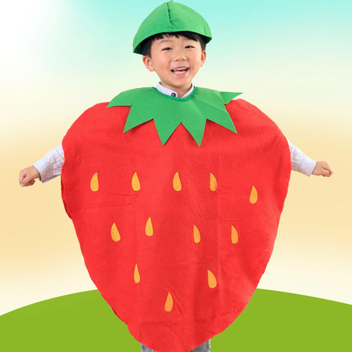 3 Disfraz De Fresa Con Dibujos De Frutas Para Fiesta Estilo