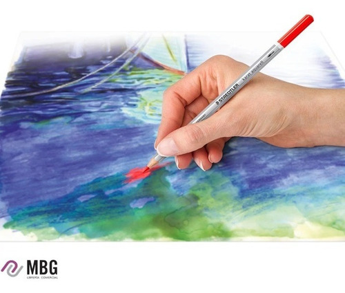 Imagen 6 de 7 de Lápices Acuarelables Staedtler Karat Lata Por 48 Colores