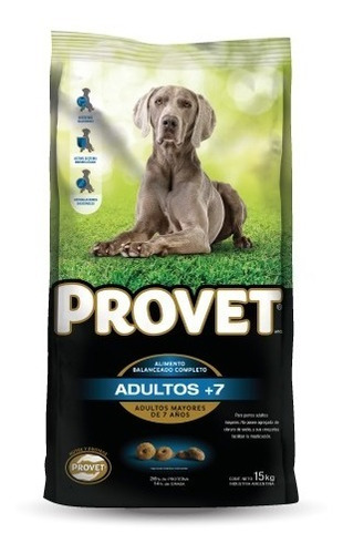 Alimento Balanceado Provet Perro Adulto +7 15 Kg