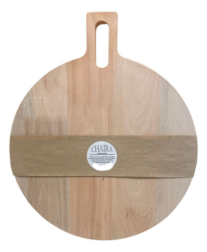 Tabla Pizzera Con Mango Madera Eucaliptus 38 Cm