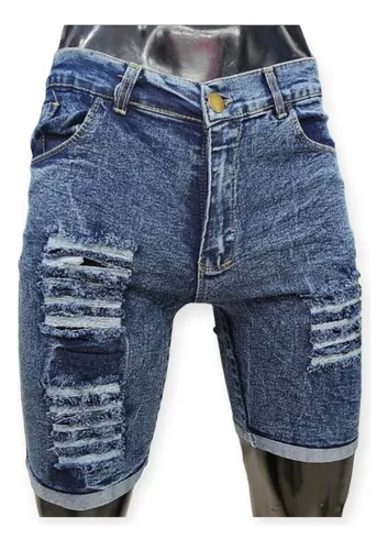 Bermuda jean rota de hombre hotsell