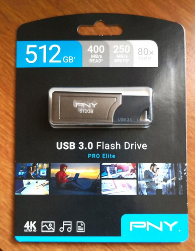 Pen Drive Usb Pny 512gb - Import. Melhor Que Corsair Sandisk